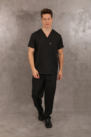 Scrub Gabardine Classic  Preto Ref. 5271