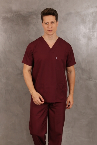 Scrub Gabardine Classic  Vinho Ref. 5271