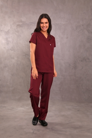 Scrub Gabardine Classic  Vinho Ref. 5270