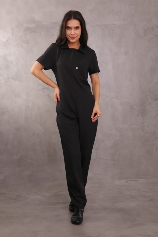 Macacão Gabardine Classic Preto Ref. 5506