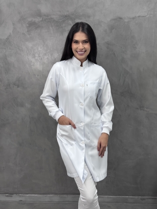 Jaleco Gabardine Light REF. 2818 - C/ PUNHO